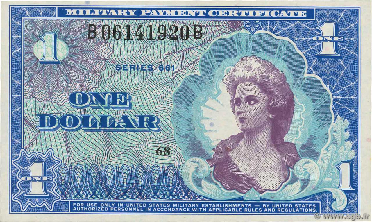 1 Dollar UNITED STATES OF AMERICA  1968 P.M068 UNC