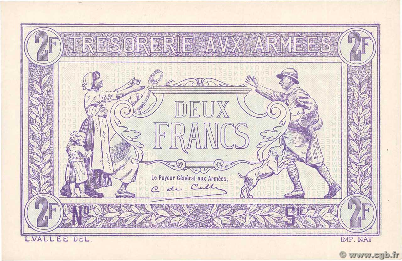 2 Francs TRÉSORERIE AUX ARMÉES Épreuve FRANCIA  1919 VF.05.00Ec FDC