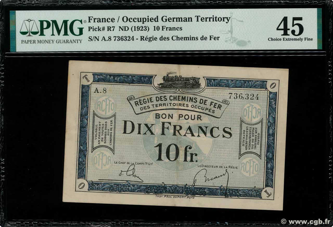 10 Francs FRANCE regionalismo e varie  1923 JP.135.07 SPL