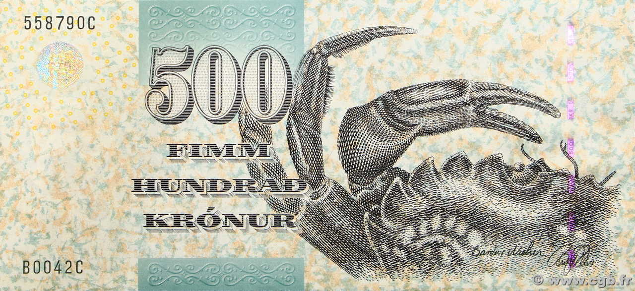 500 Kronur FAEROE ISLANDS  2004 P.27 UNC