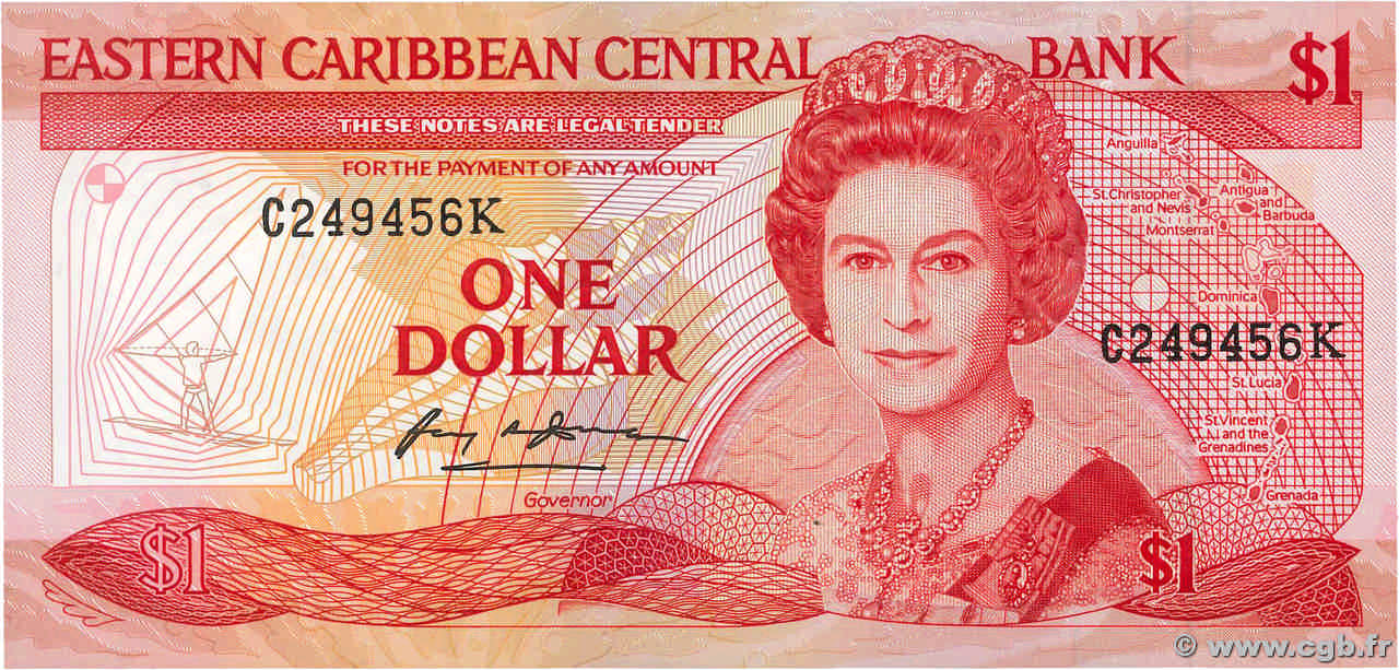 1 Dollar CARIBBEAN   1988 P.21k UNC