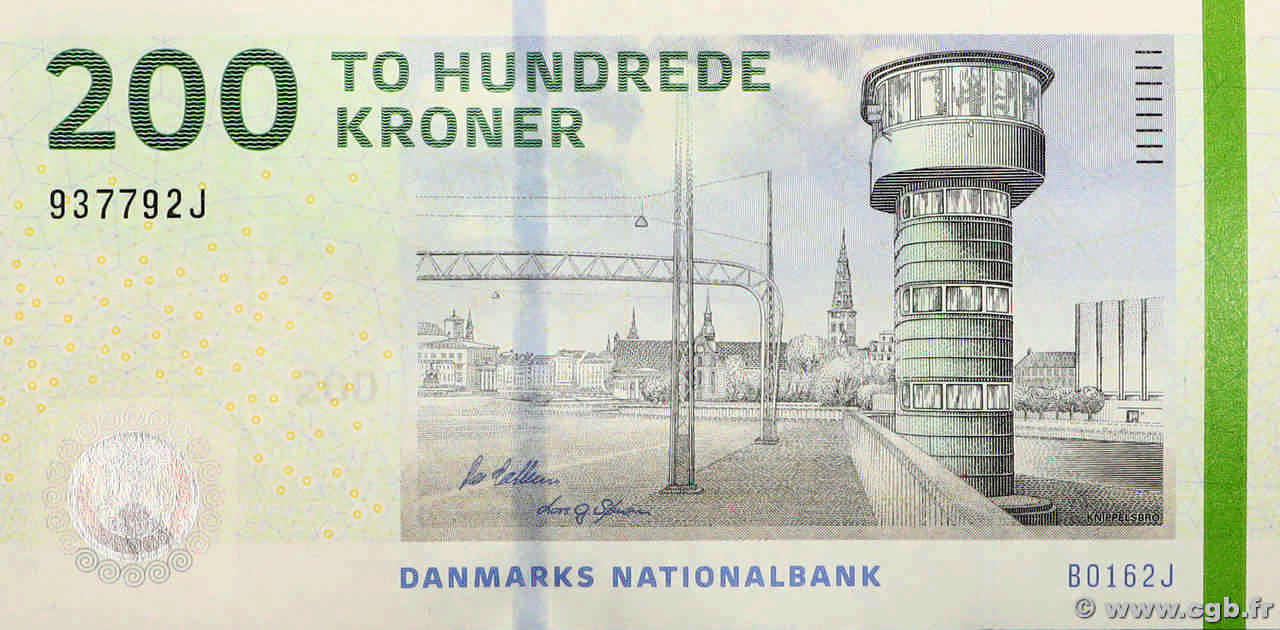 200 Kroner DENMARK  2016 P.067f UNC-