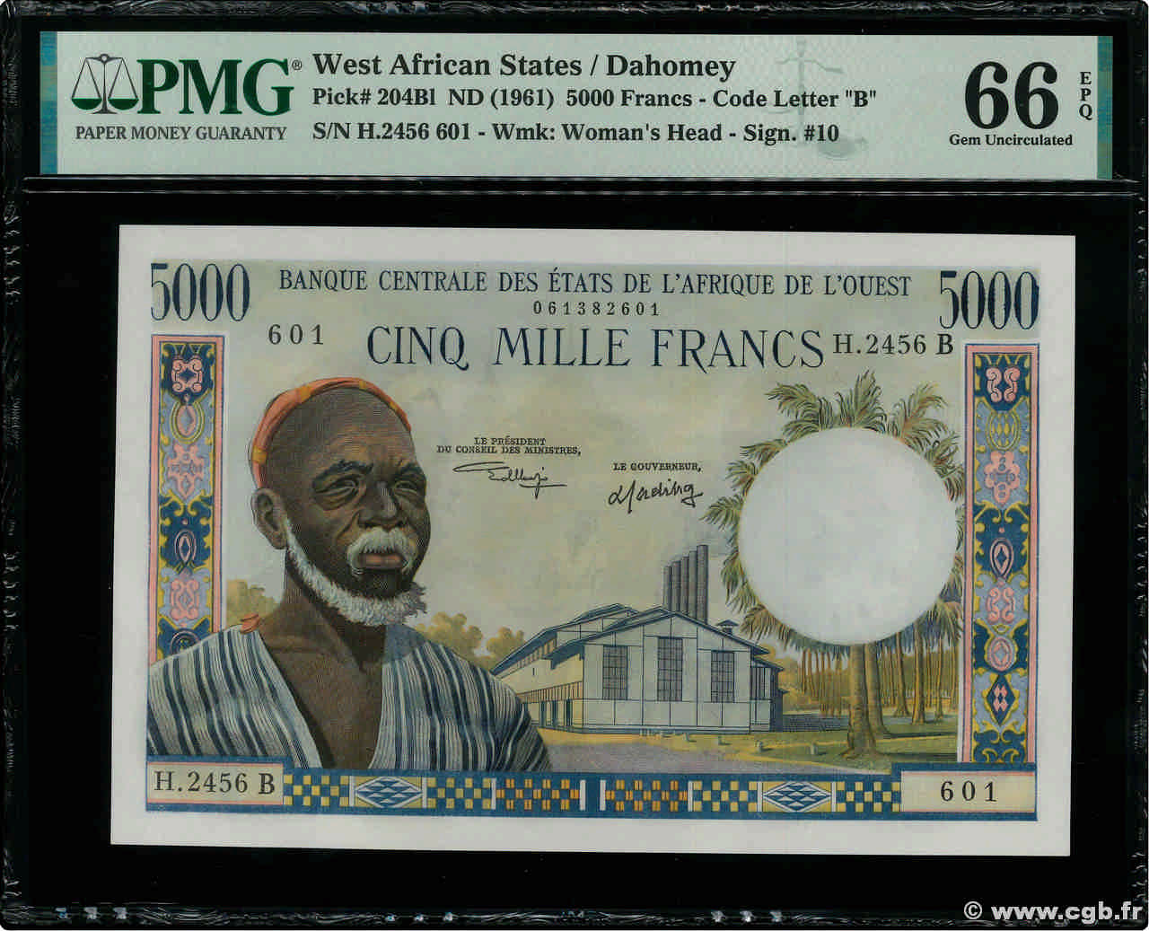 5000 Francs ÉTATS DE L AFRIQUE DE L OUEST  1970 P.204Bl pr.NEUF