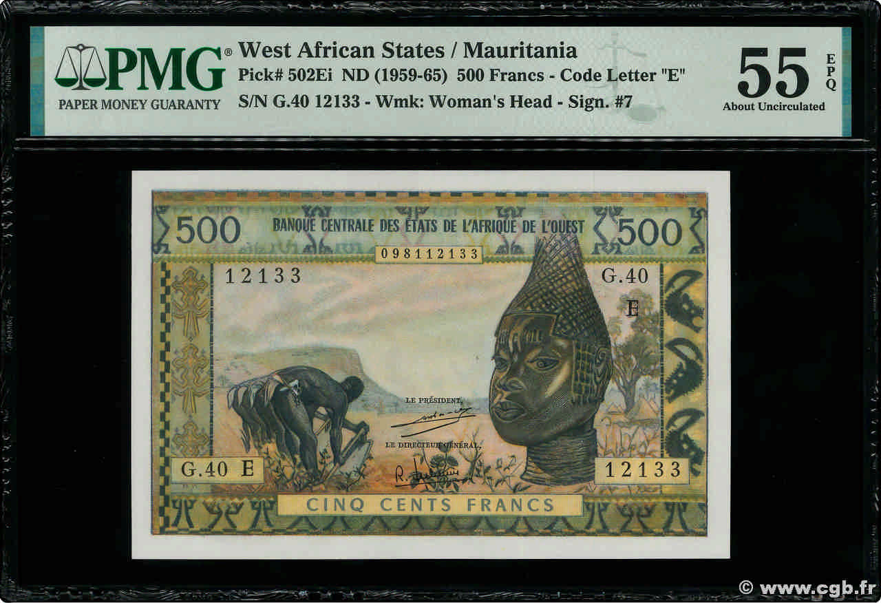 500 Francs ÉTATS DE L AFRIQUE DE L OUEST  1970 P.502Ei SPL