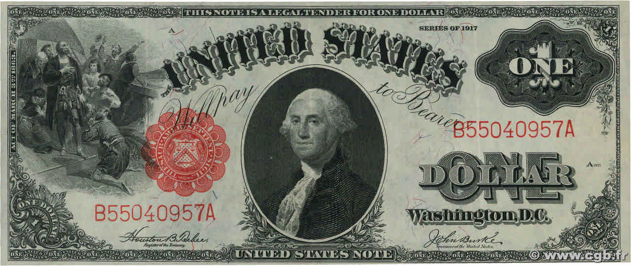 1 Dollar STATI UNITI D AMERICA  1917 P.187 SPL
