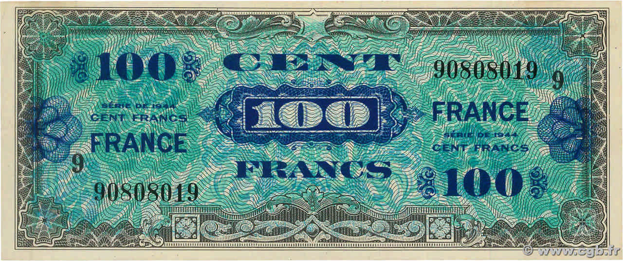 100 Francs FRANCE FRANCIA  1945 VF.25.09 SPL