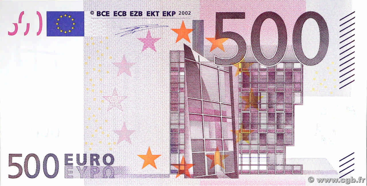 500 Euros EUROPA  2002 P.07l UNC-