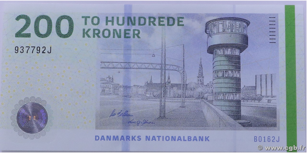 200 Kroner DANEMARK  2016 P.067f pr.NEUF
