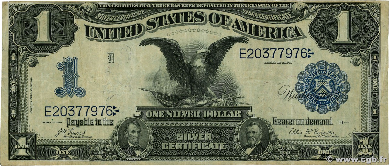 1 Dollar ÉTATS-UNIS D AMÉRIQUE  1899 P.338b TB+