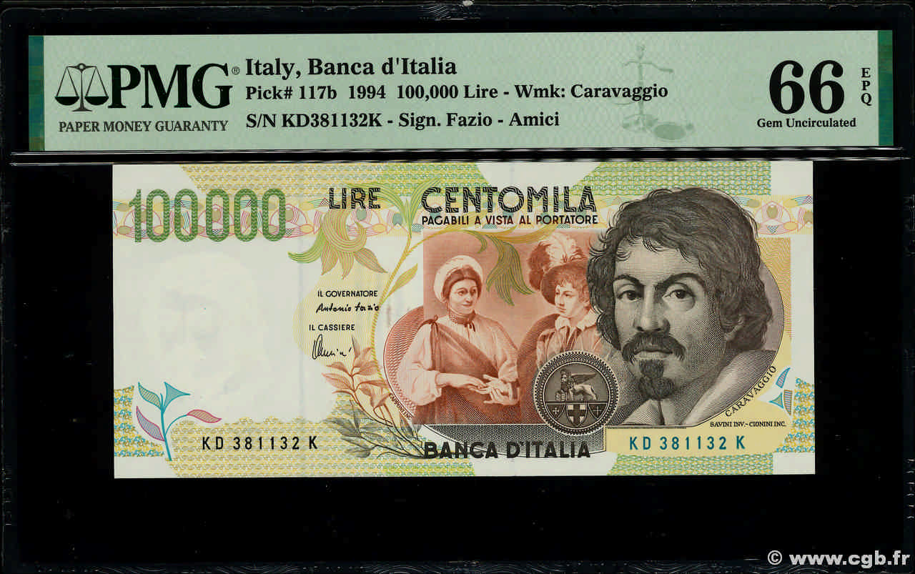 100000 Lires ITALIE  1994 P.117b NEUF