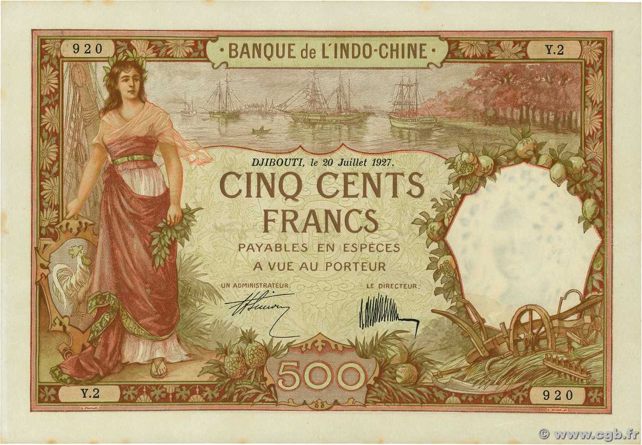 500 Francs DJIBOUTI  1927 P.09a SPL