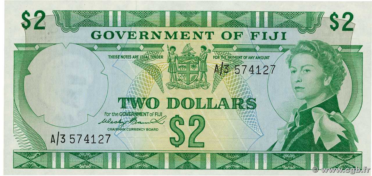 2 Dollars FIDJI  1971 P.066a pr.NEUF