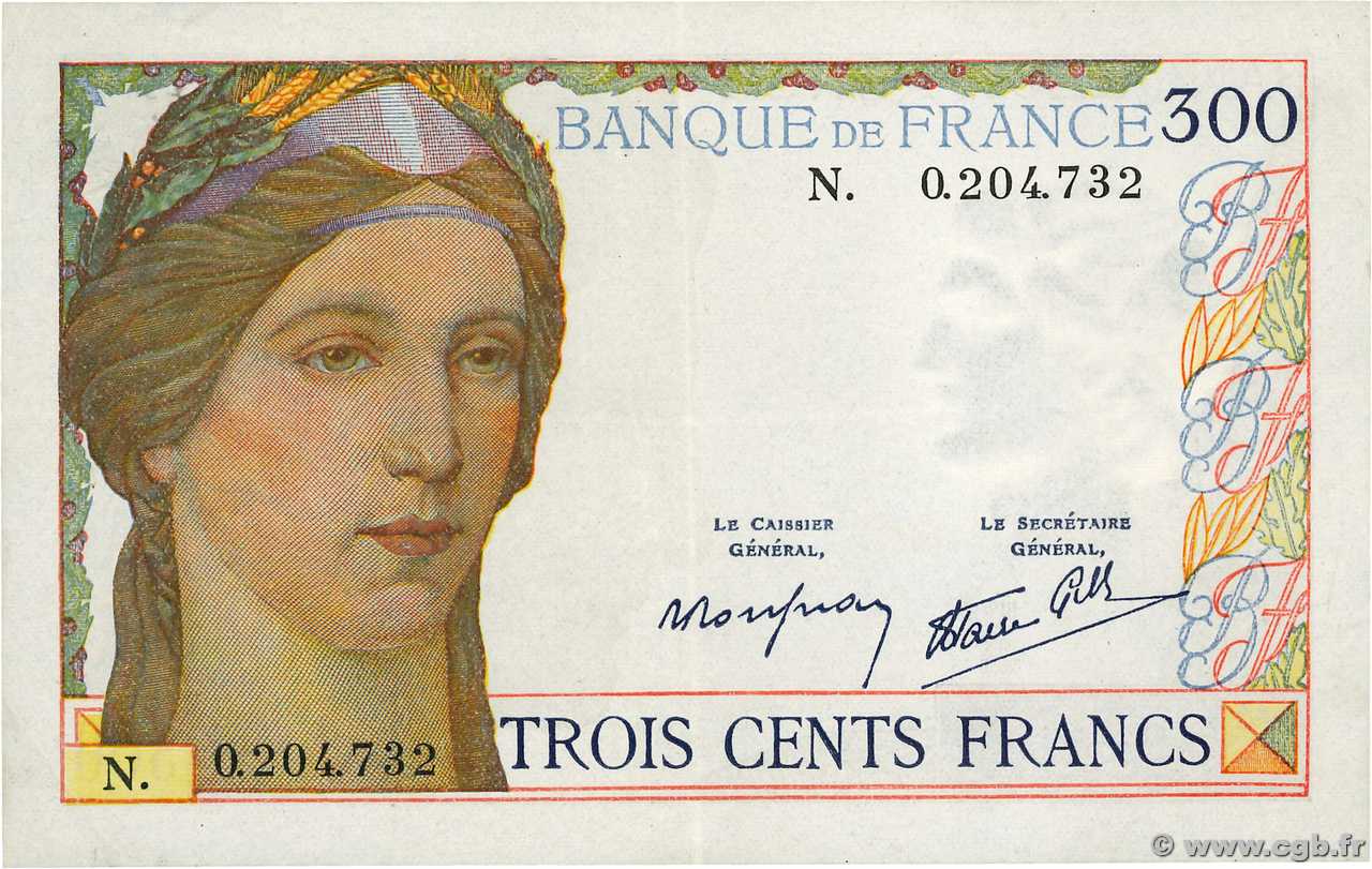 300 Francs FRANCE  1939 F.29.03 pr.SUP