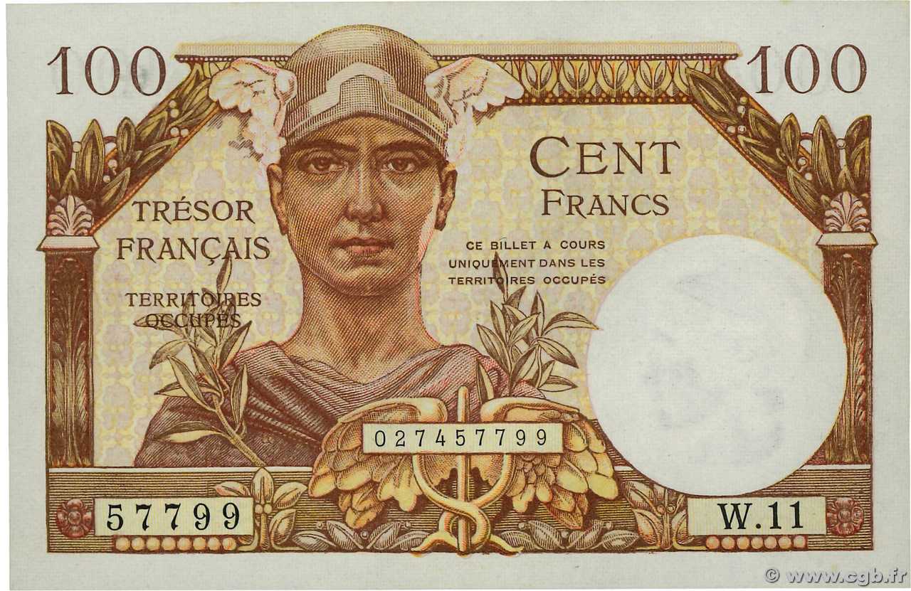 100 Francs TRÉSOR FRANÇAIS FRANCIA  1947 VF.32.05 SC