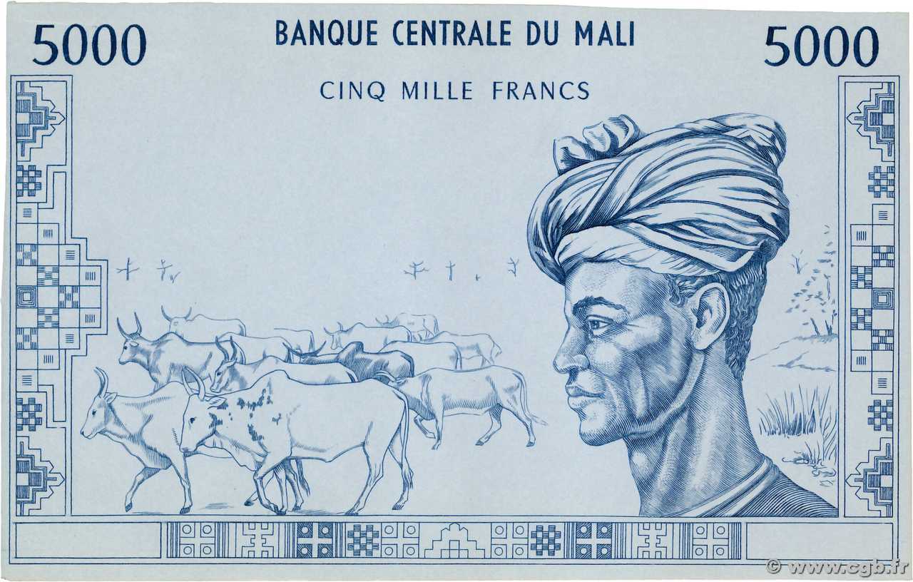 5000 Francs Épreuve MALI  1972 P.14E fST+
