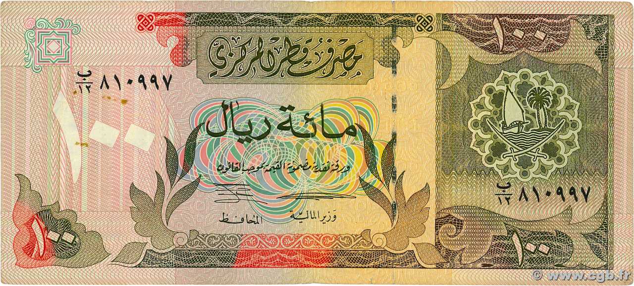 100 Riyals QATAR  1996 P.18 VF