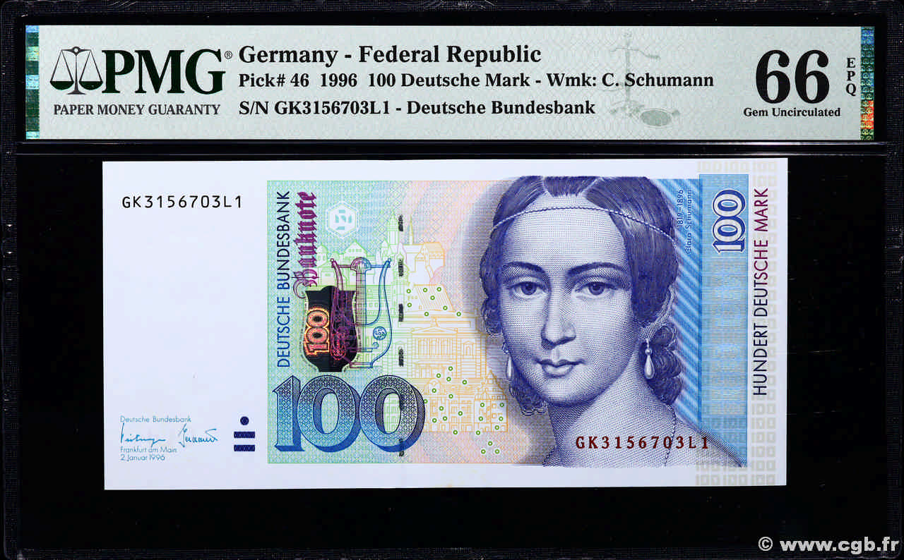 100 Deutsche Mark ALLEMAGNE FÉDÉRALE  1996 P.46 NEUF