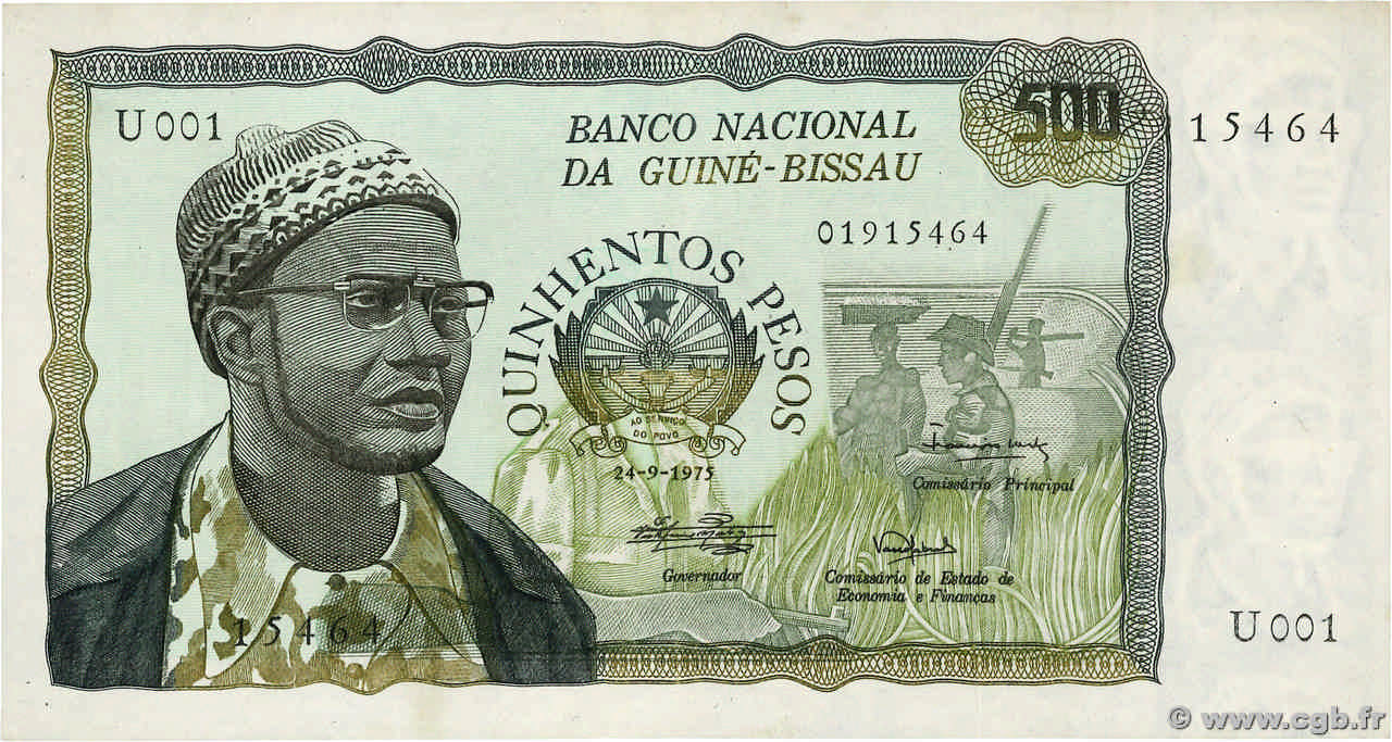 500 Pesos GUINEA-BISSAU  1975 P.03 fST