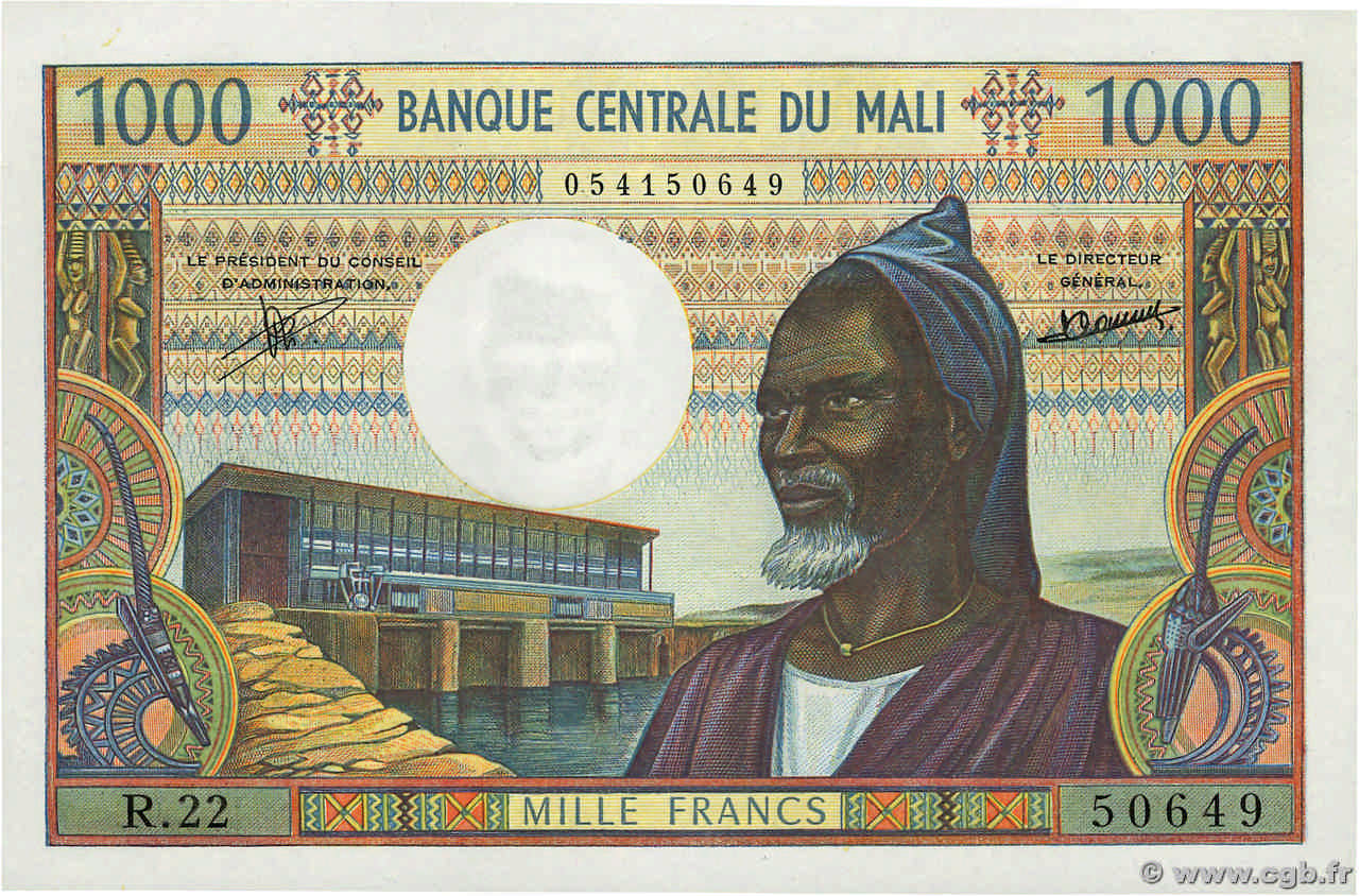 1000 Francs MALI  1970 P.13c pr.NEUF