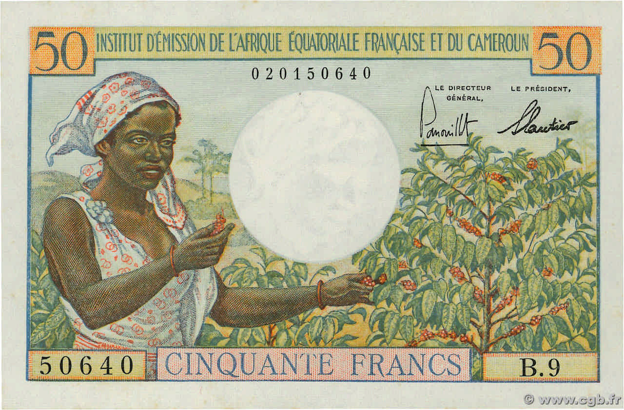 50 Francs AFRIQUE ÉQUATORIALE FRANÇAISE  1957 P.31 NEUF