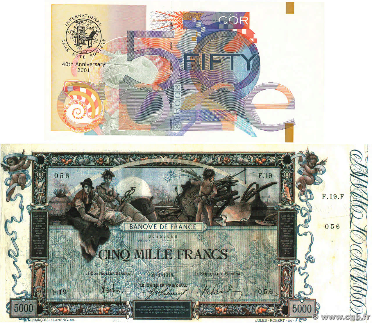 50 Pounds Test Note INGLATERRA  2001  FDC