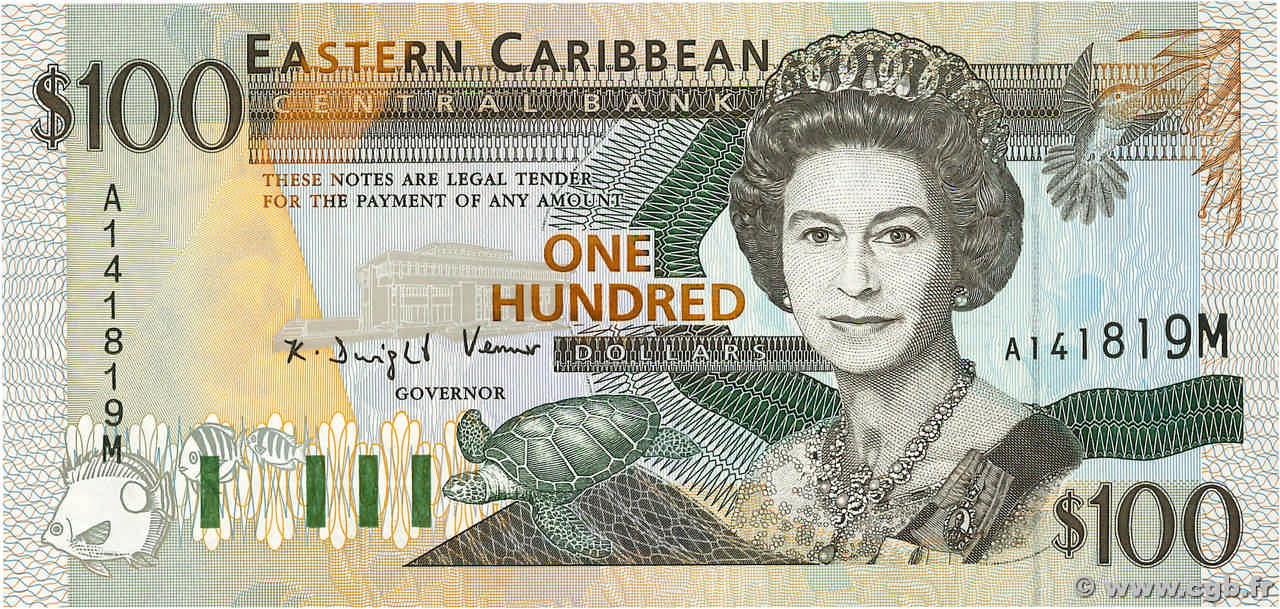 100 Dollars CARIBBEAN   1994 P.35m UNC