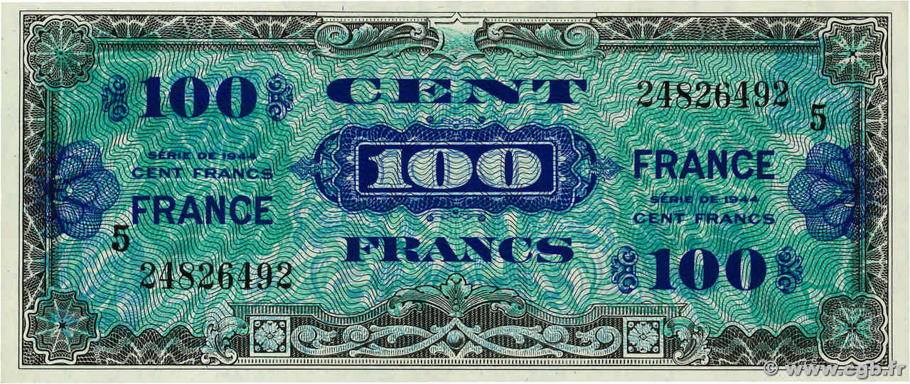 100 Francs FRANCE FRANCE  1945 VF.25.05 NEUF