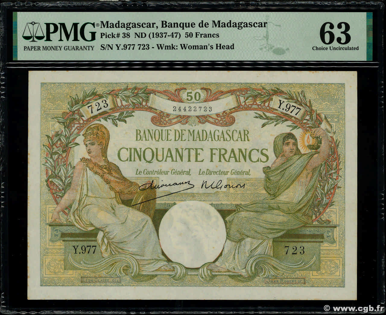 50 Francs MADAGASCAR  1948 P.038 pr.NEUF