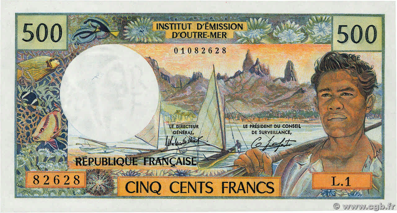 500 Francs Numéro radar NOUVELLE CALÉDONIE Nouméa 1983 P.60d pr.NEUF
