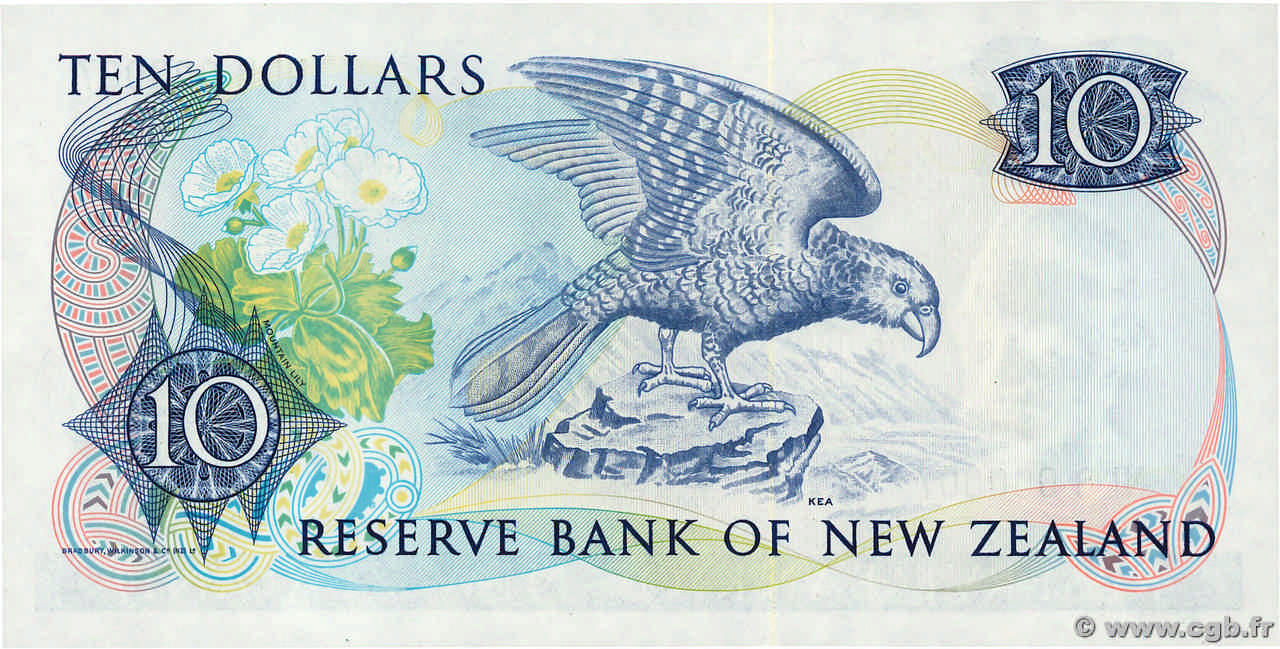 10 Dollars Numéro spécial NOUVELLEZÉLANDE 1981 P.172b 4570543 Billets