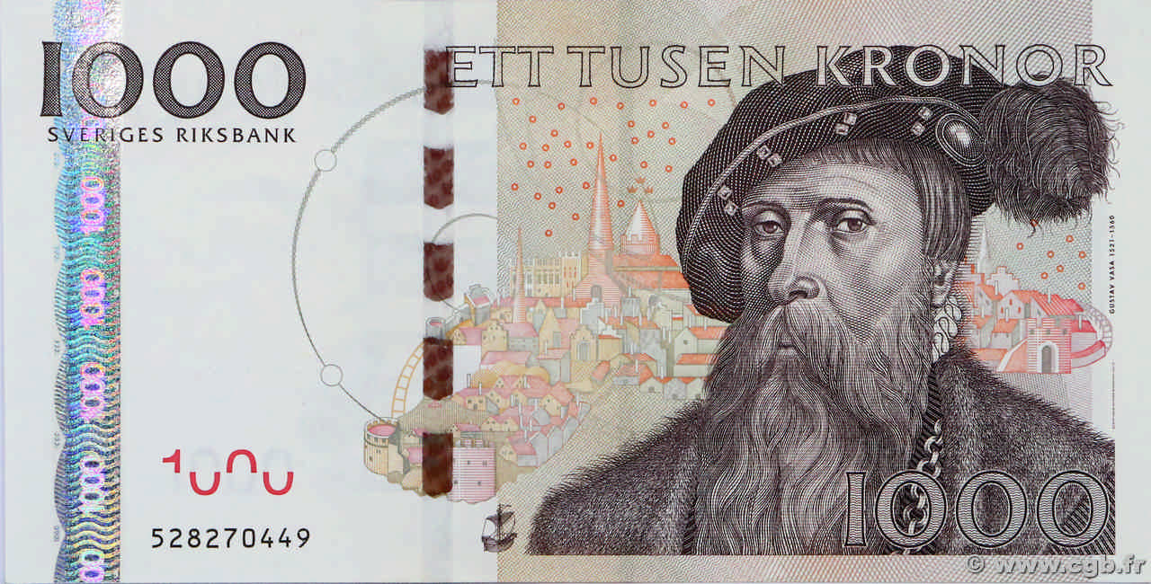 1000 Kronor SUÈDE  2005 P.67 ST