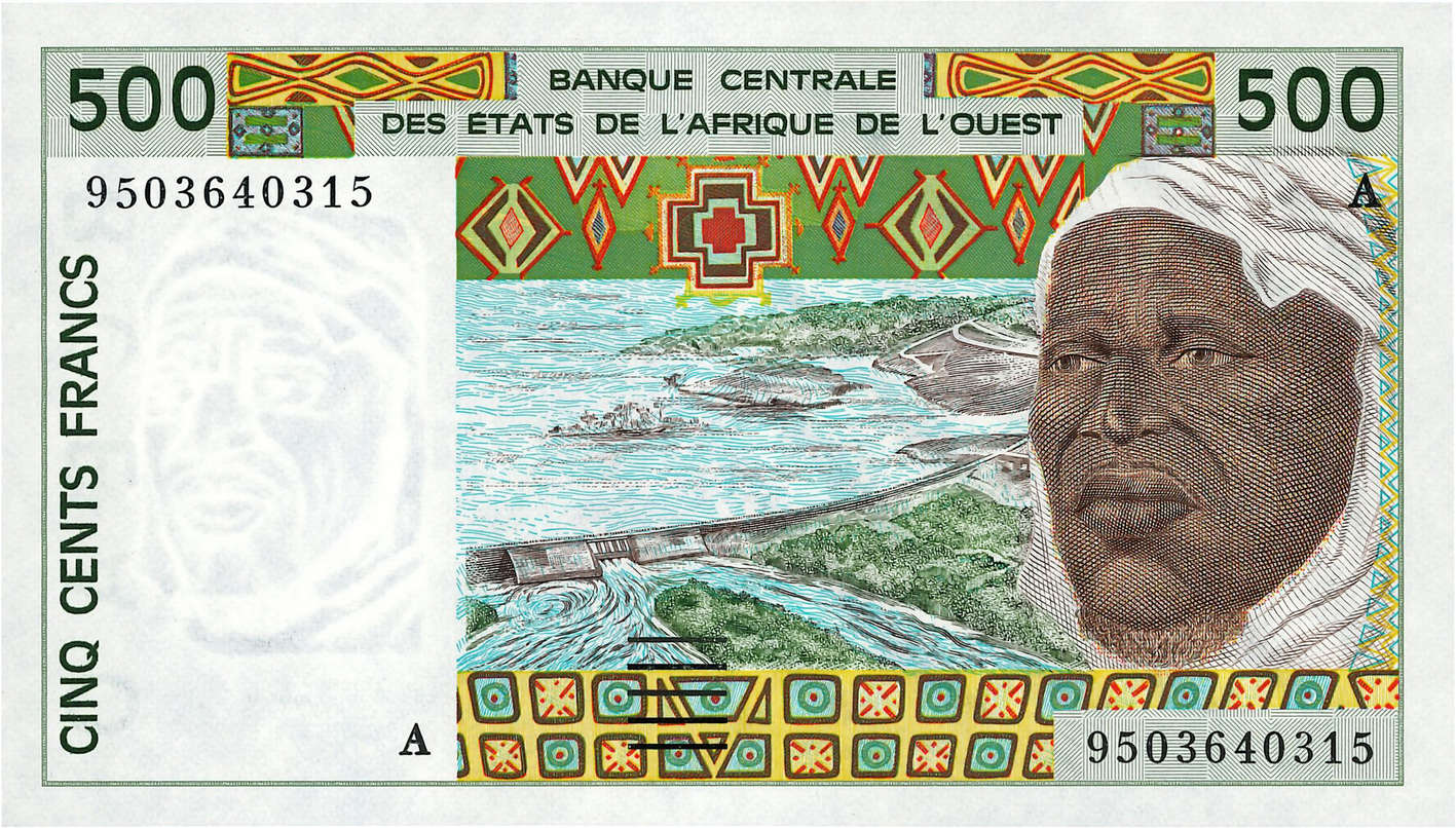 500 Francs STATI AMERICANI AFRICANI  1995 P.110Ae FDC