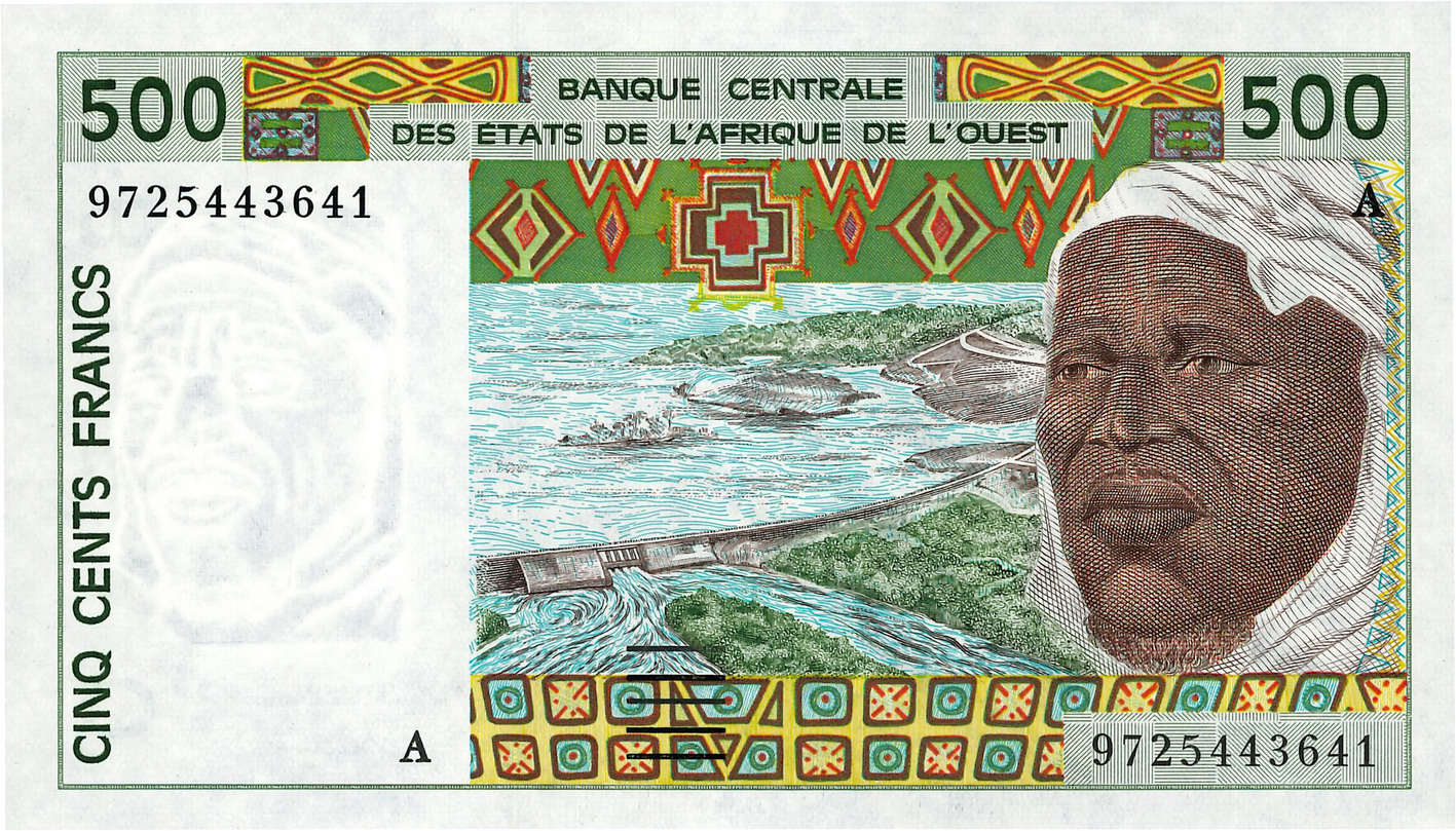 500 Francs ÉTATS DE L AFRIQUE DE L OUEST  1997 P.110Ag pr.SPL