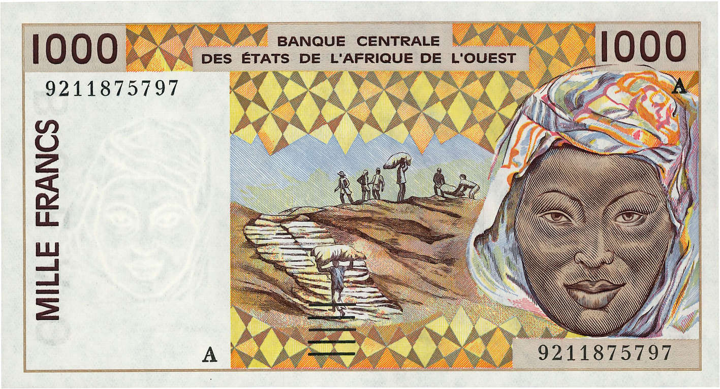 1000 Francs ÉTATS DE L AFRIQUE DE L OUEST  1992 P.111Ab NEUF