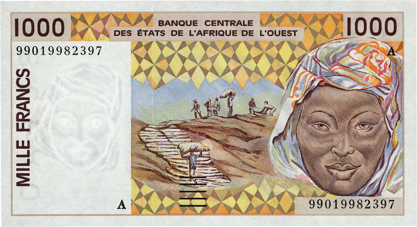 1000 Francs ÉTATS DE L AFRIQUE DE L OUEST  1999 P.111Ai pr.NEUF