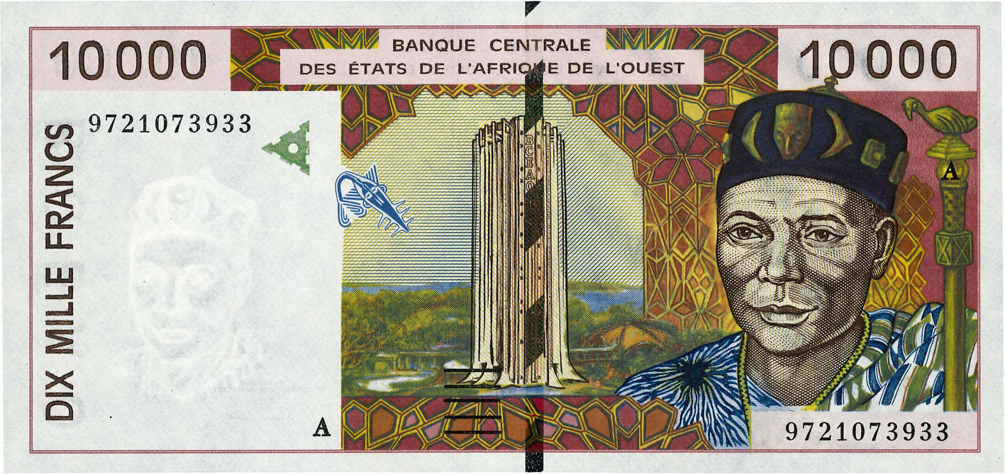 10000 Francs ÉTATS DE L AFRIQUE DE L OUEST  1997 P.114Ae NEUF
