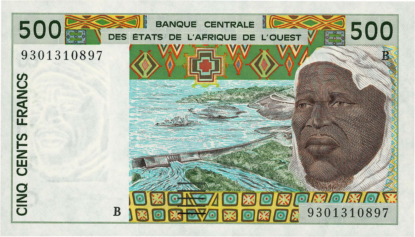 500 Francs ESTADOS DEL OESTE AFRICANO  1993 P.210Bd FDC