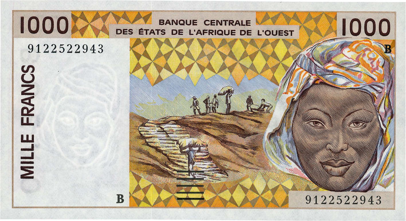 1000 Francs ÉTATS DE L AFRIQUE DE L OUEST  1991 P.211Ba NEUF