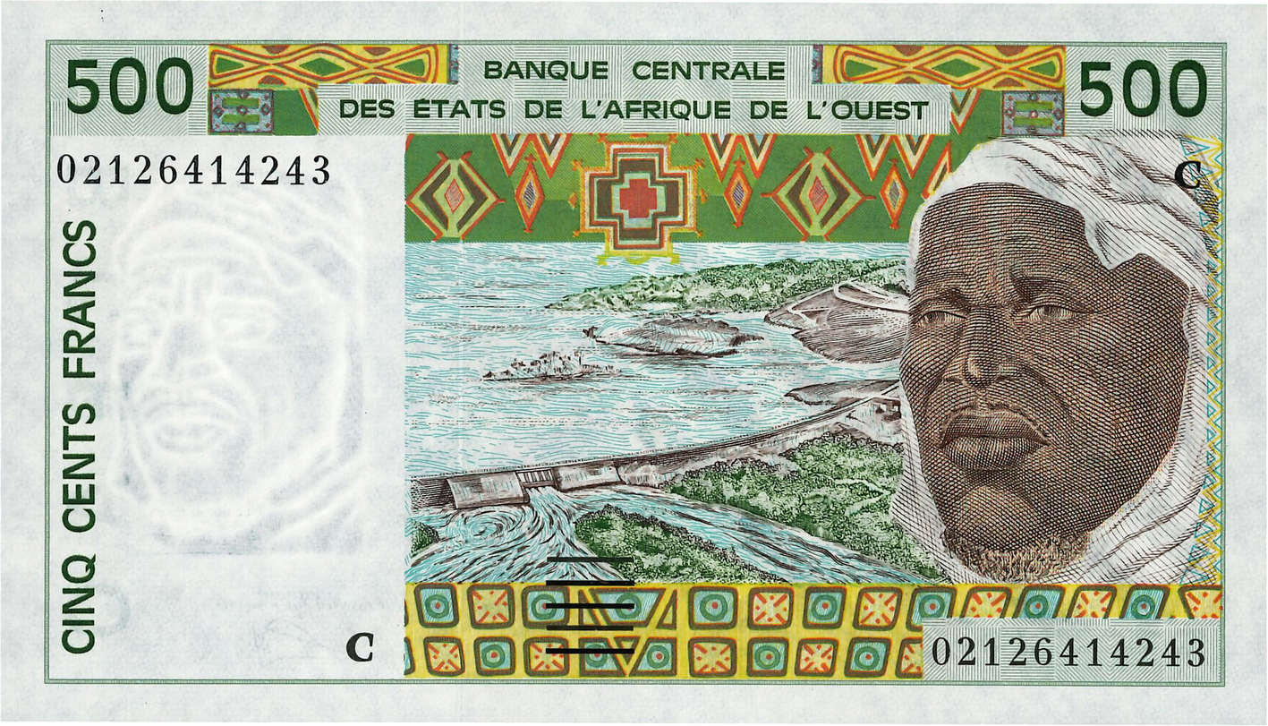 500 Francs ÉTATS DE L AFRIQUE DE L OUEST  2002 P.310Cm NEUF