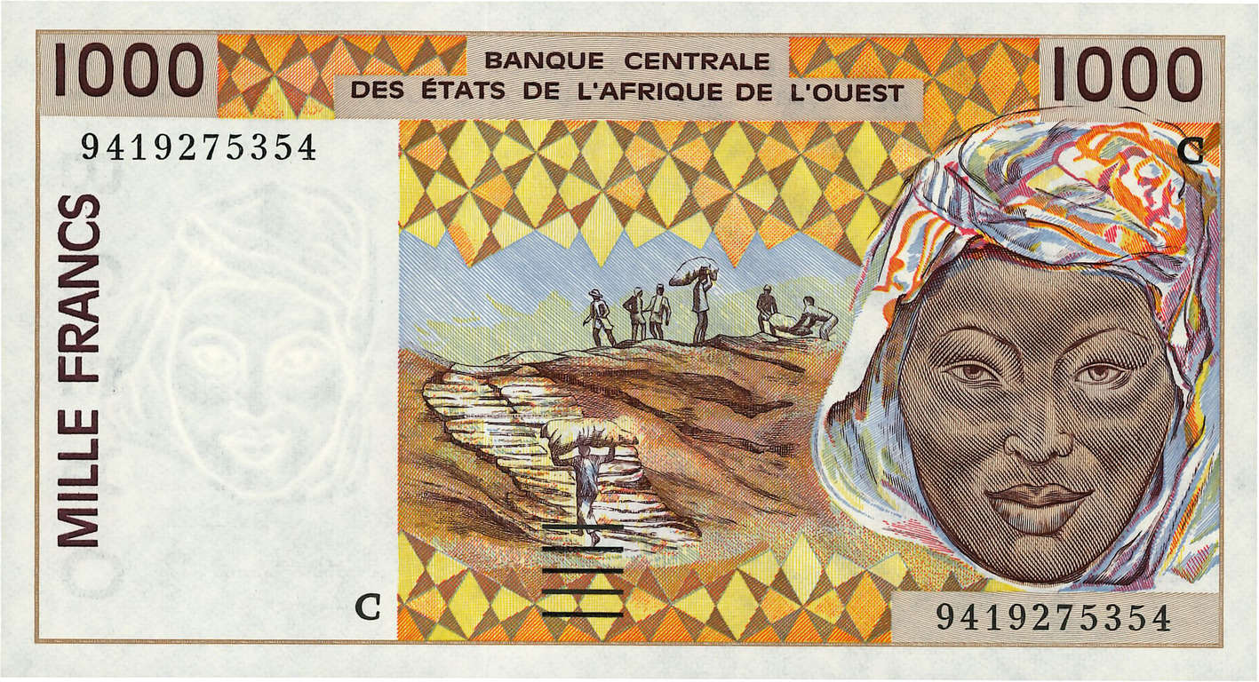 1000 Francs ÉTATS DE L AFRIQUE DE L OUEST  1994 P.311Ce NEUF