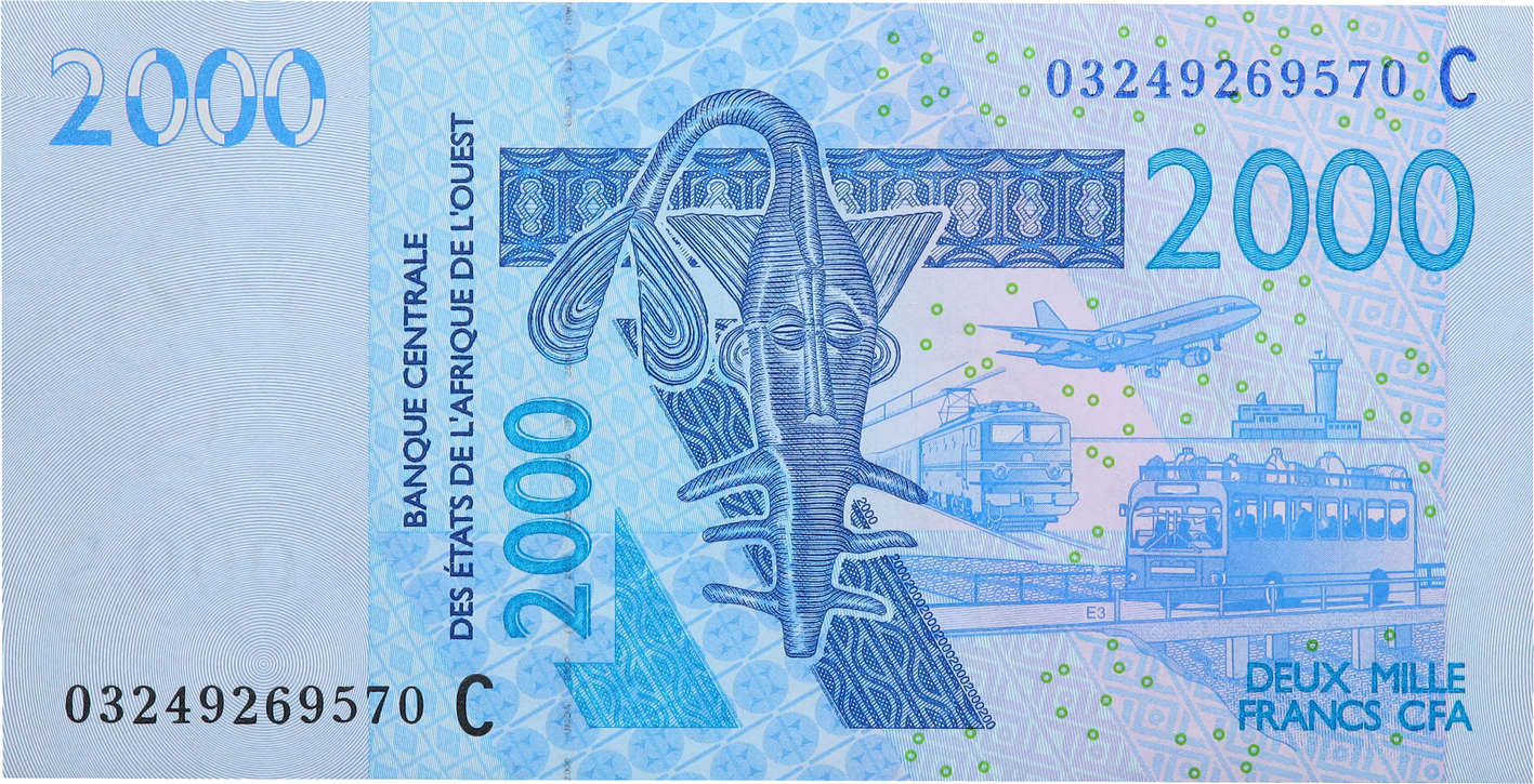 2000 Francs STATI AMERICANI AFRICANI  2003 P.316Ca FDC