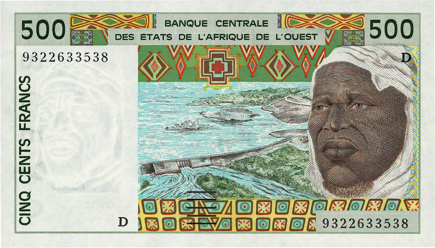 500 Francs ÉTATS DE L AFRIQUE DE L OUEST  1993 P.410Dc NEUF