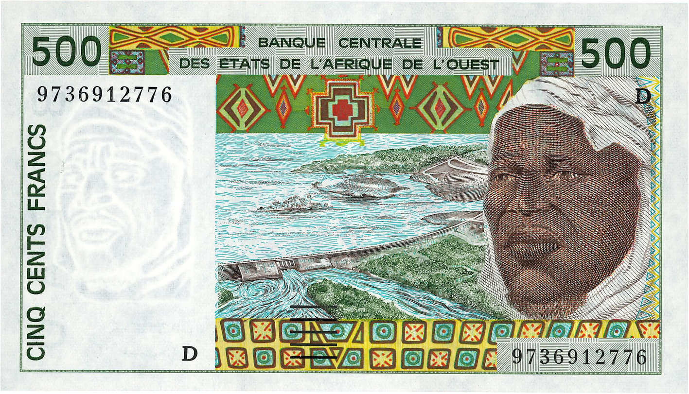 500 Francs ÉTATS DE L AFRIQUE DE L OUEST  1997 P.410Dg NEUF