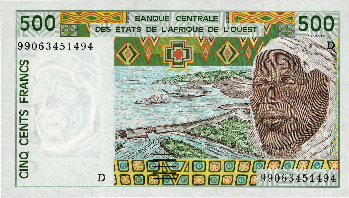 500 Francs ÉTATS DE L AFRIQUE DE L OUEST  1999 P.410Dj NEUF