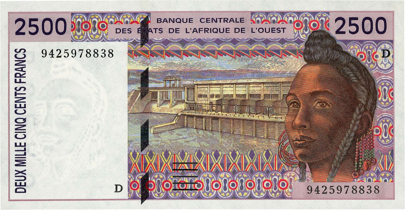 2500 Francs ÉTATS DE L AFRIQUE DE L OUEST  1994 P.412Dc pr.NEUF