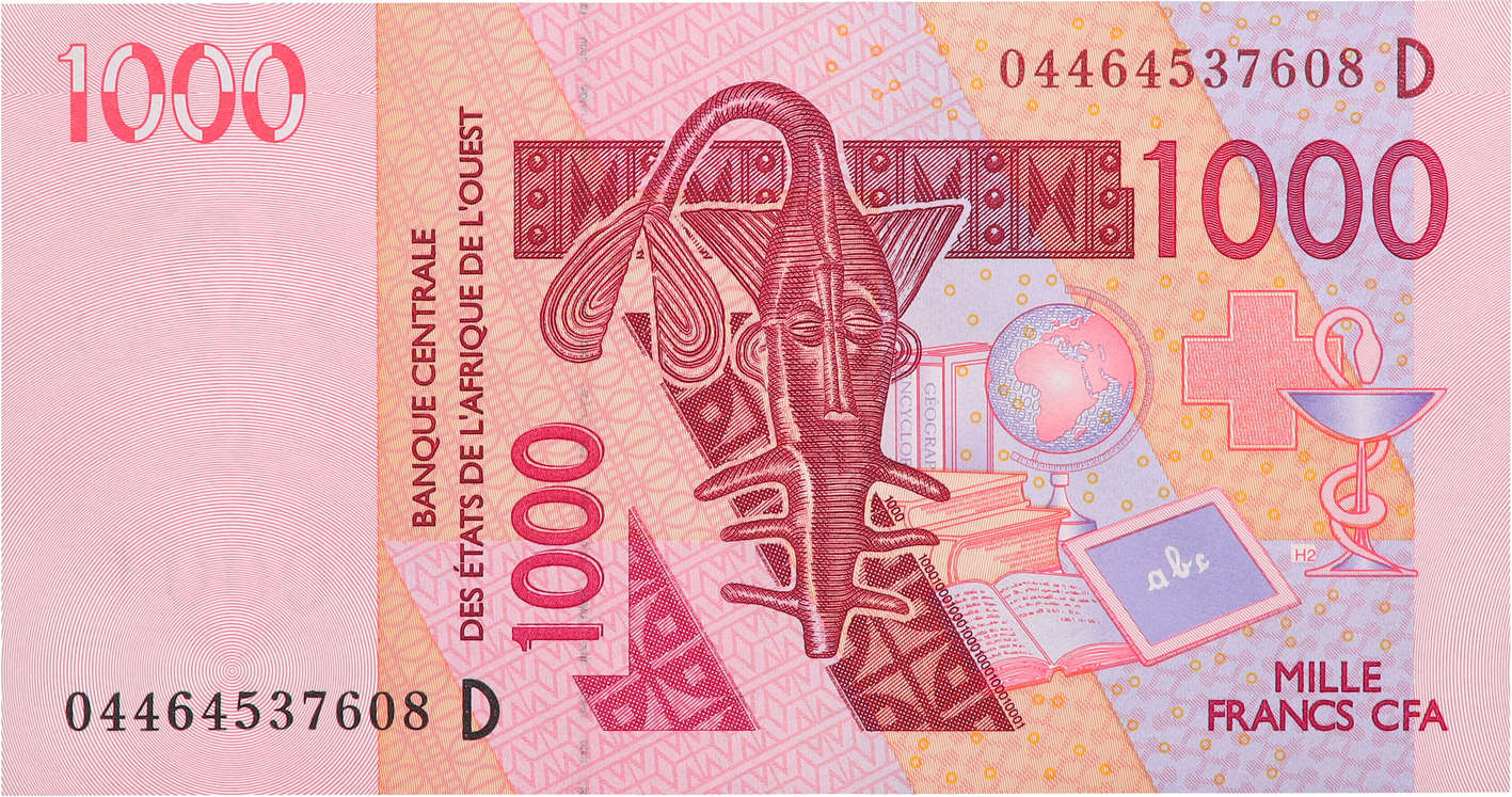 1000 Francs WEST AFRICAN STATES  2004 P.415Db UNC