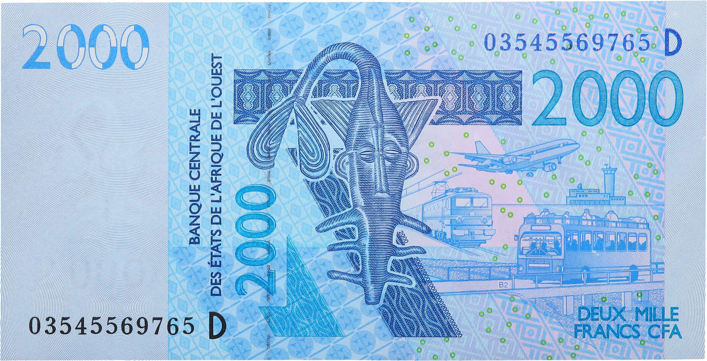 2000 Francs WEST AFRICAN STATES  2003 P.416Da UNC
