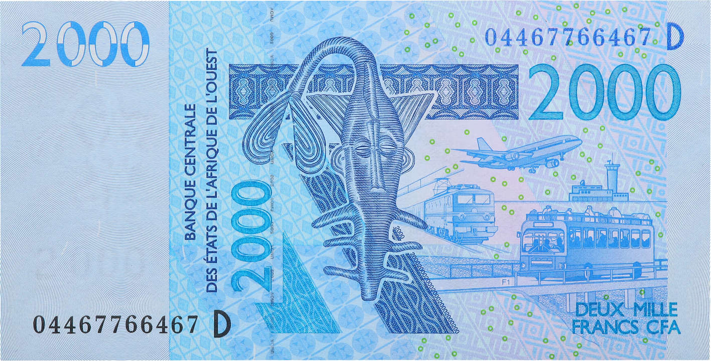 2000 Francs WEST AFRICAN STATES  2004 P.416Db UNC