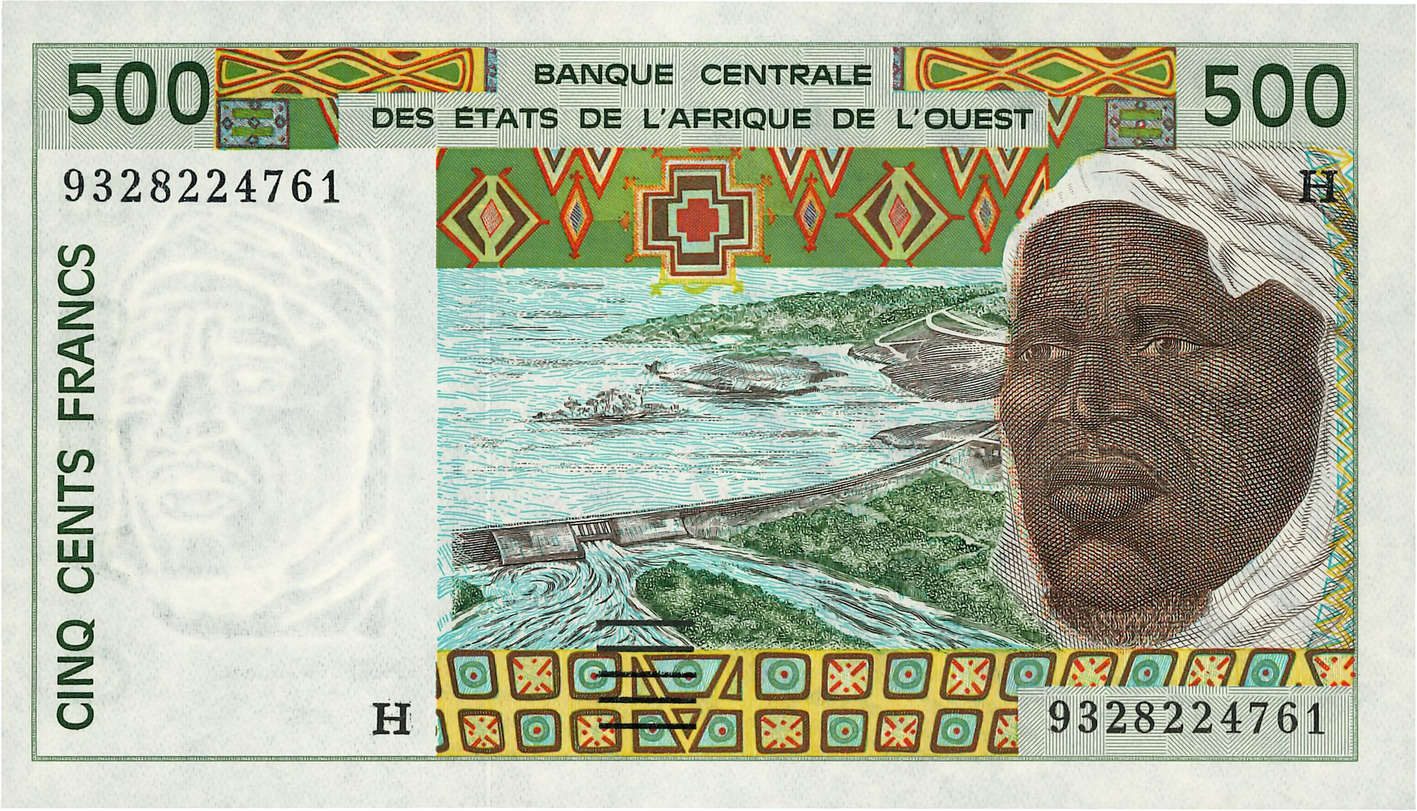 500 Francs STATI AMERICANI AFRICANI  1993 P.610Hc q.FDC