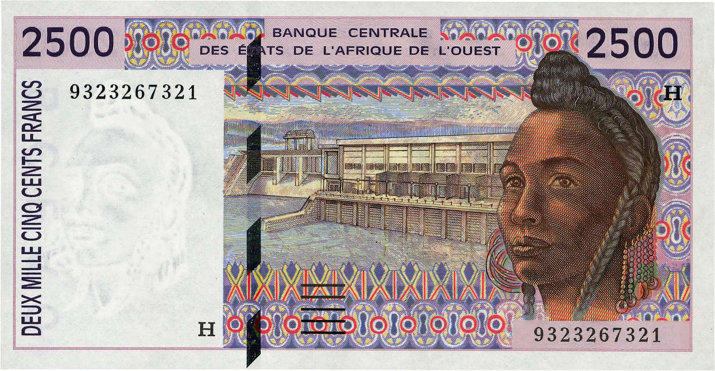 2500 Francs ÉTATS DE L AFRIQUE DE L OUEST  1993 P.612Hb pr.NEUF